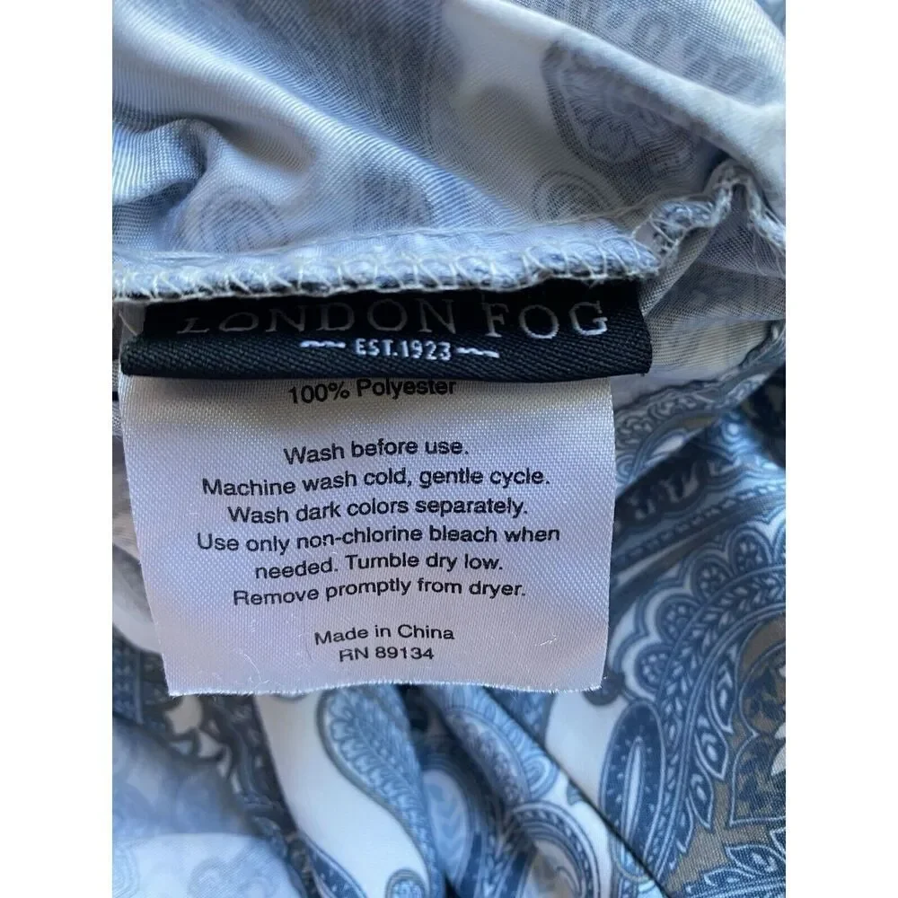 London Fog Paisley Design Bed Pillow Case Set